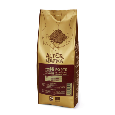 KAWA ZIARNISTA ARABICA/ROBUSTA FORTE FAIR TRADE BEZGLUTENOWA BIO 500g 