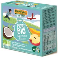 POKI PRZECIER JABŁKO-KOKOS-BANAN 100% OWOCÓW BEZ DODATKU CUKRÓW BIO 4x90g 14123