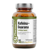 KOFEINA + GUARANA BEZGLUTENOWE 60 KAPSUŁEK 26999