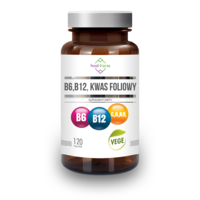 WITAMINA B6 + B12 + KWAS FOLIOWY 120 KAPSUŁEK 19679
