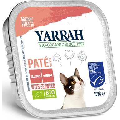 (DLA KOTA) PASZTET Z ŁOSOSIA Z ALGAMI MORSKIMI BIO 100g 