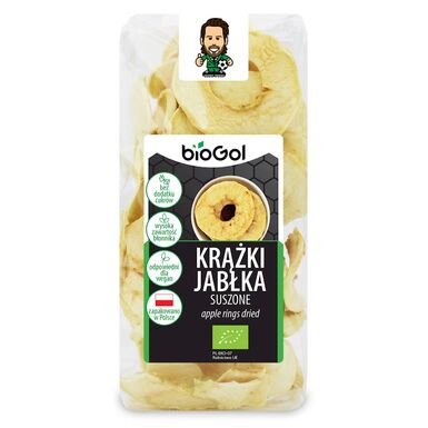 JABŁKA SUSZONE KRĄŻKI BEZGLUTENOWE BIO 50g 