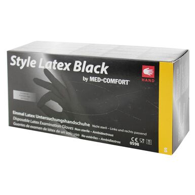 RĘKAWICZKI OCHRONNE LATEKSOWE BEZPUDROWE S 100szt