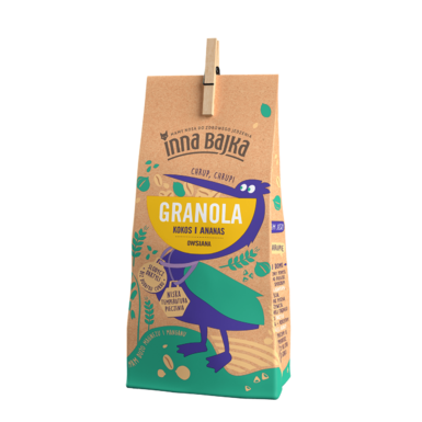 GRANOLA OWSIANA Z KOKOSEM I ANANASEM 260g 