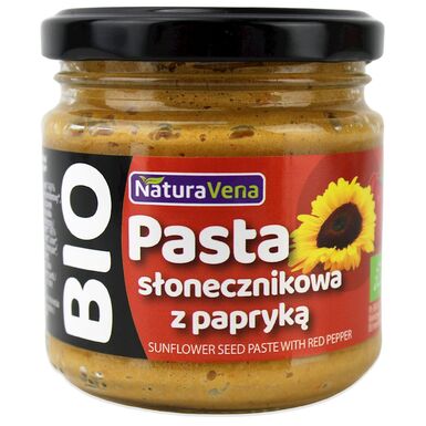PASTA SŁONECZNIKOWA Z PAPRYKĄ BIO 185g 