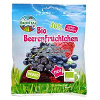 ŻELKI OWOCE LEŚNE BEZ ŻELATYNY BEZGLUTENOWE BIO 80g 16580