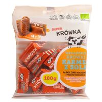 KRÓWKI SŁONY KARMEL BEZMLECZNE BEZGLUTENOWE BIO 100g 27819