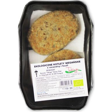 KOTLETY WEGAŃSKIE Z SOCZEWICY I FASOLI BIO 250g 