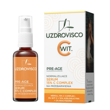 SERUM DO TWARZY NORMALIZUJĄCE NA PRZEBARWIENIA 15 % C COMPLEX 30ml 