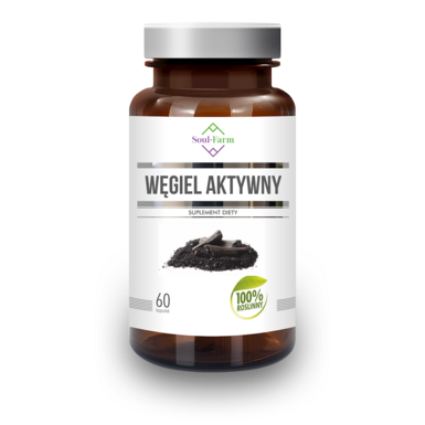 WĘGIEL AKTYWNY (180 mg) 60 KAPSUŁEK 