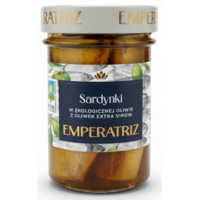 SARDYNKI EUROPEJSKIE W BIO OLIWIE Z OLIWEK EXTRA VIRGIN 180g (126g) (SŁOIK) 