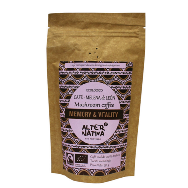 KAWA MIELONA ARABICA Z LION`S MANE FAIR TRADE BEZGLUTENOWA BIO 150g 