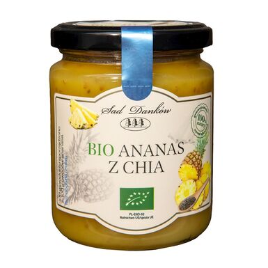 ANANAS Z CHIA BEZ DODATKU CUKRÓW BIO 250g 