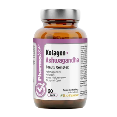 KOLAGEN + ASHWAGANDHA BEAUTY COMPLEX BEZGLUTENOWE 60 KAPSUŁEK 