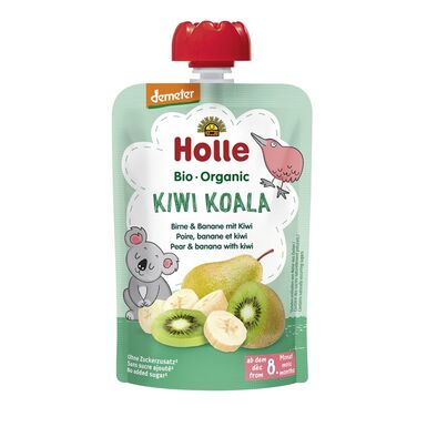 MUS KIWI KOALA (GRUSZKA BANAN KIWI) BEZ DODATKU CUKRÓW OD 8 MIESIĄCA DEMETER BIO 100g 