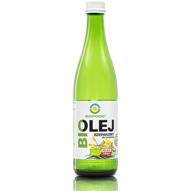 OLEJ RZEPAKOWY DO SMAŻENIA BEZGLUTENOWY BIO 500ml 