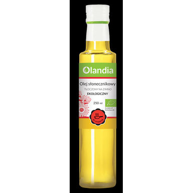 OLEJ SŁONECZNIKOWY DO SMAŻENIA TŁOCZONY NA ZIMNO BIO 250ml 