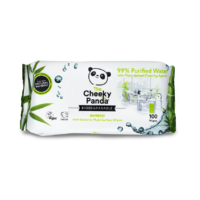 ANTYBAKTERYJNE CHUSTECZKI BAMBUSOWE NAWILŻANE DO CZYSZCZENIA POWIERZCHNI 100szt. 18137