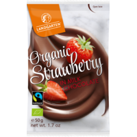 TRUSKAWKI LIOFILIZOWANE W MLECZNEJ CZEKOLADZIE FAIR TRADE BEZGLUTENOWE BIO 50g 14219