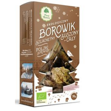 BOROWIK SZLACHETNY SUSZONY CAŁY BIO 70g 