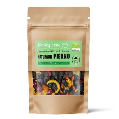 OWOCOWE DODATKI DO MUSLI I DESERÓW NATURALNE PIĘKNO BIO 20g 
