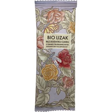 LIZAK O SMAKU TRUSKAWKOWYM BEZ DODATKU CUKRÓW BIO 6g 