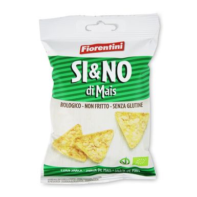 CHRUPKI KUKURYDZIANE PIRAMIDKI Z SOLĄ MORSKĄ BEZGLUTENOWE BIO 20g 