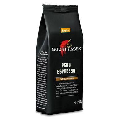 KAWA ZIARNISTA ARABICA 100 % PERU ESPRESSO DEMETER BIO 250g 