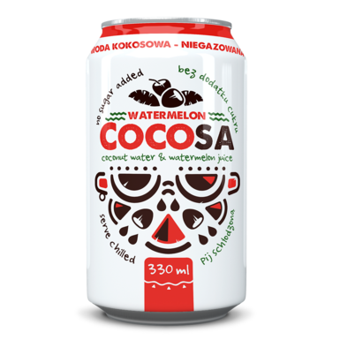 WODA KOKOSOWA Z SOKIEM Z ARBUZA 330ml 