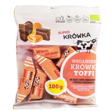 KRÓWKI TOFFI BEZMLECZNE BEZGLUTENOWE BIO 100g 