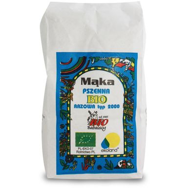 MĄKA PSZENNA RAZOWA TYP 2000 BIO 1kg 