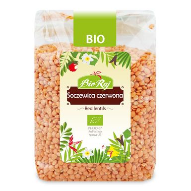 SOCZEWICA CZERWONA BIO 400g 