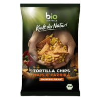 CHIPSY TORTILLA PAPRYKOWE BEZGLUTENOWE BIO 125g 23449