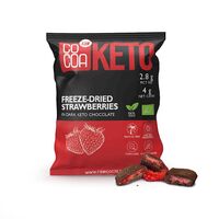 TRUSKAWKI W CZEKOLADZIE CIEMNEJ BEZ DODATKU CUKRÓW KETO BIO 40g 26598