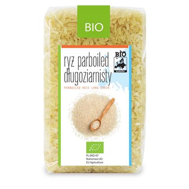 RYŻ PARBOILED DŁUGOZIARNISTY BIO 500g 