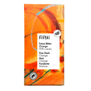 CZEKOLADA GORZKA O SMAKU POMARAŃCZOWYM BIO 80g 