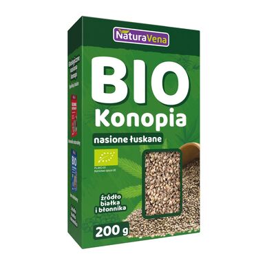 NASIONA KONOPI ŁUSKANE BIO 200g 