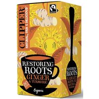 HERBATKA IMBIROWA Z KURKUMĄ I PIEPRZEM CZARNYM (RESTORING ROOTS) FAIR TRADE BIO (20 x 1,8g) 36g 21550