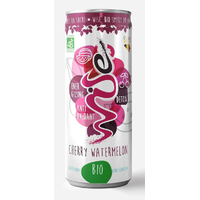 GAZOWANY NAPÓJ ENERGETYZUJĄCY O SMAKU WIŚNIA ARBUZ BIO 250ml 15600