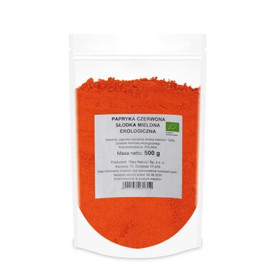 PAPRYKA SŁODKA MIELONA BIO 500g 