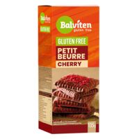 HERBATNIKI MAŚLANE PETIT BEURRE W POLEWIE KAKAOWEJ Z WIŚNIAMI LIOFILIZOWANYMI BEZGLUTENOWE 135g 28587