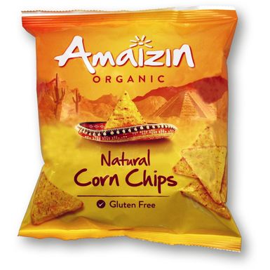 CHIPSY TORTILLA KUKURYDZIANE SOLONE BEZGLUTENOWE BIO 75g 