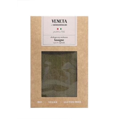 MAKARON (RYŻOWY ZE SZPINAKIEM) LASAGNE BEZGLUTENOWY BIO 250g 