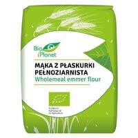 MĄKA Z PŁASKURKI PEŁNOZIARNISTA BIO 1kg 