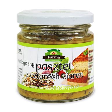 PASZTET WEGAŃSKI Z CZTERECH ZIAREN BEZGLUTENOWY BIO 160g 