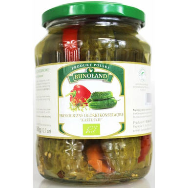 OGÓRKI KONSERWOWE KARTUSKIE BIO 670g (360g) 