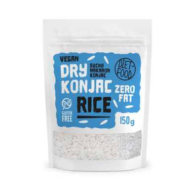 MAKARON (SUCHY KONJAC) W KSZTAŁCIE RYŻU BEZGLUTENOWY 150g 