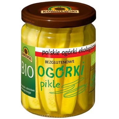 OGÓRKI PIKLE BEZGLUTENOWE BIO 480g (270g) 