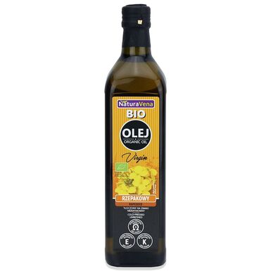 OLEJ RZEPAKOWY TŁOCZONY NA ZIMNO OMEGA-3 BIO 750ml 