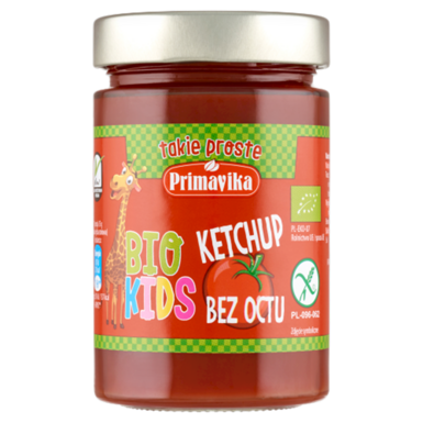 KETCHUP BEZ OCTU DLA DZIECI BEZGLUTENOWY BIO 315g 